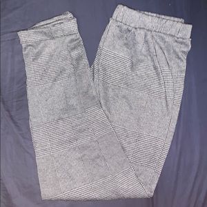 Checkered Pants with elastic waist